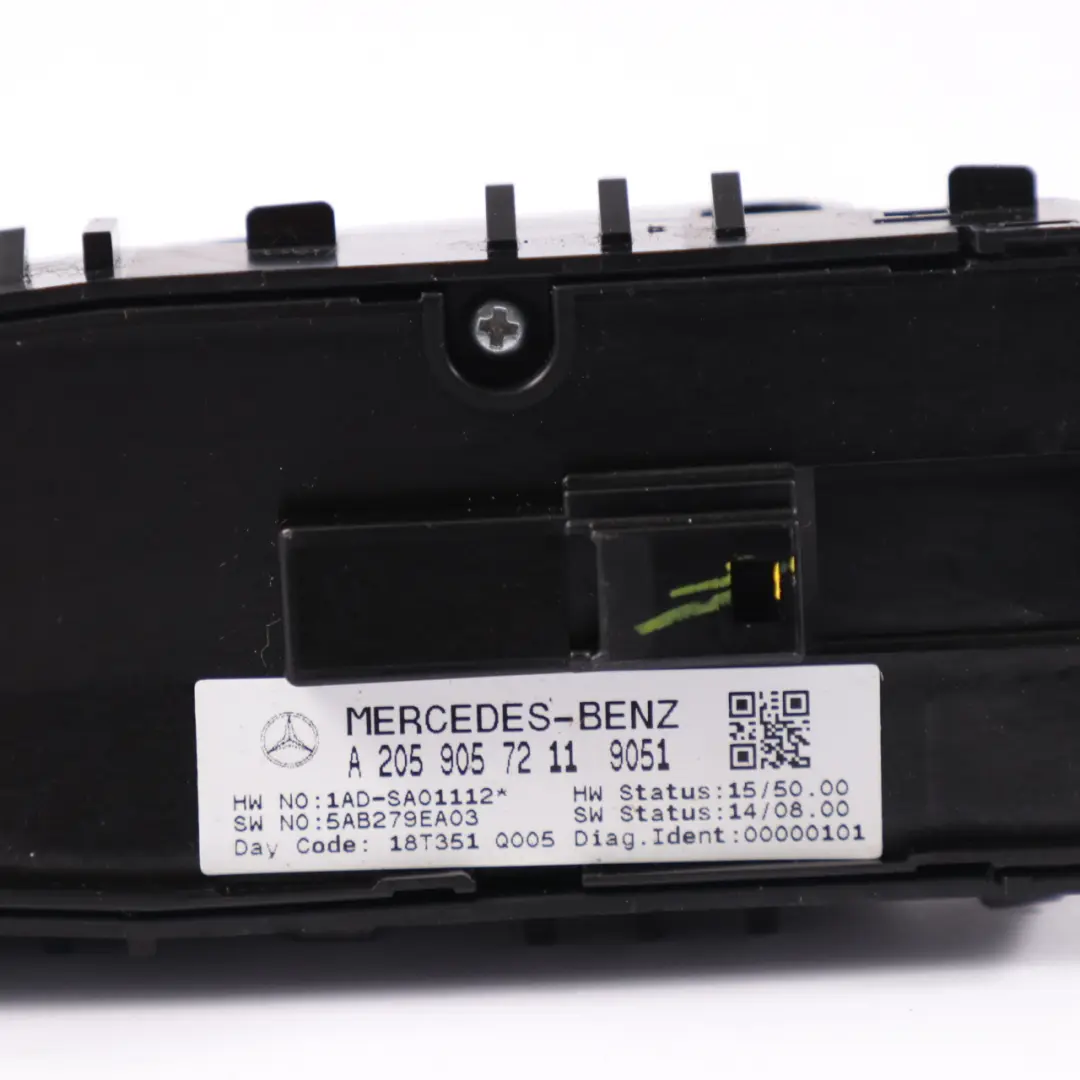 Window Switch Mercedes A205 Driver Door O/S Mirror Adjustment Switch to with Part number A2059057211 Window Switch Mercedes A205 Driver Door O/S Mirror Adjustment Switch - SKU A2059057211 - Part number A2059057211