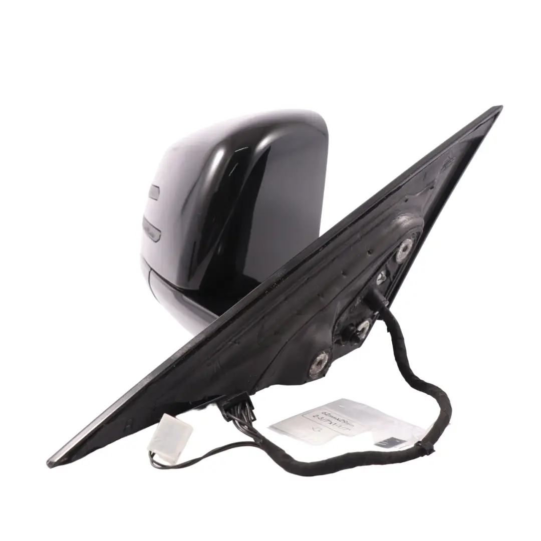 Mercedes C207 Wing Mirror Door Right O/S High Gloss Auto Dip Obsidian Black 197 - SKU rhd-A2078101676-OB - Part number A2078101676