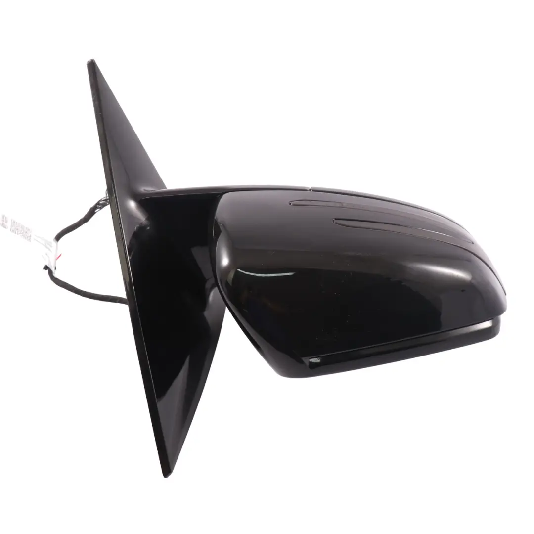 Mercedes C207 Wing Mirror Door Right O/S High Gloss Auto Dip Obsidian Black 197 - SKU rhd-A2078101676-OB - Part number A2078101676