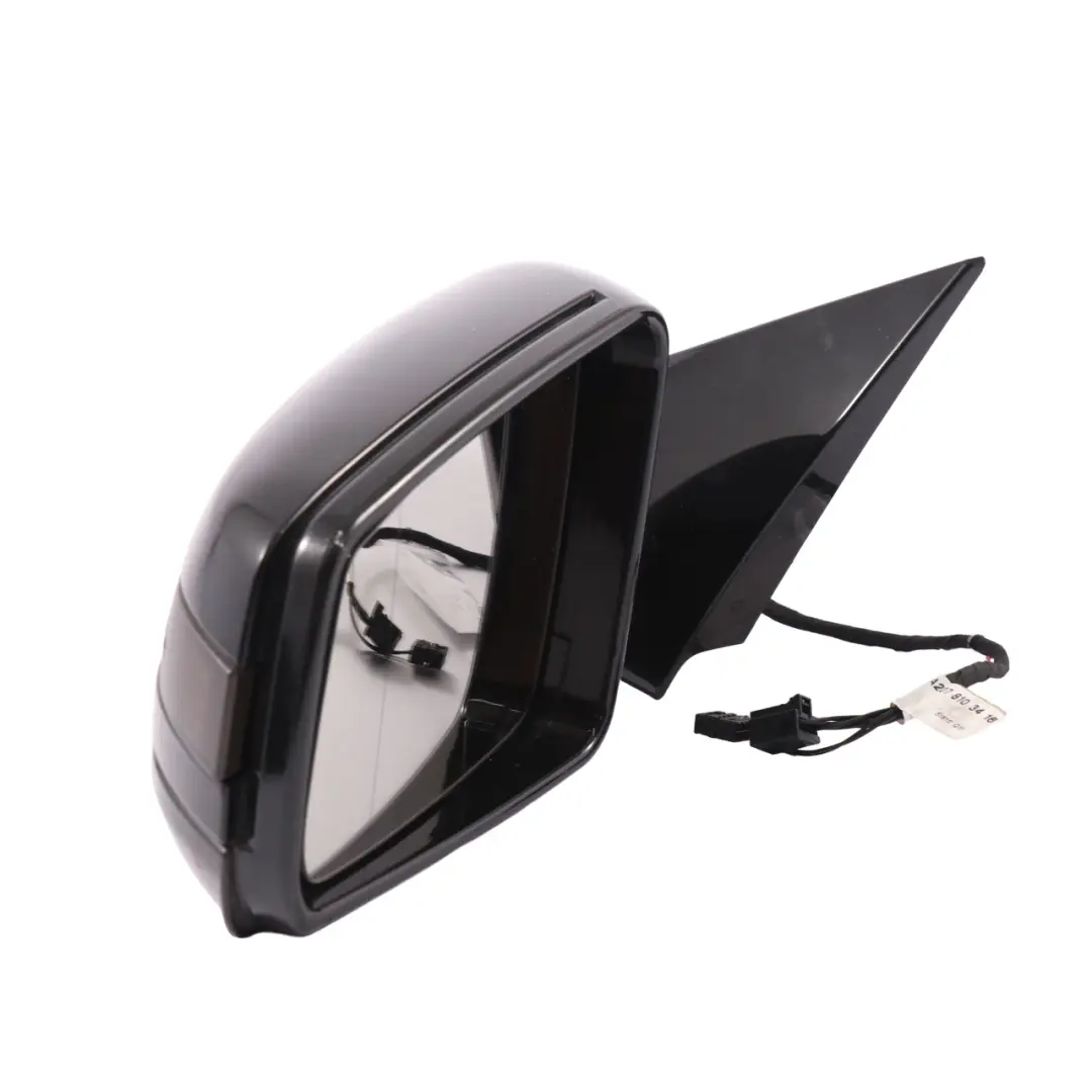 Mercedes C207 Wing Mirror Door Left N/S High Gloss Auto Dip Obsidian Black - 197 - SKU rhd-A2078101976-OB1 - Part number A2078101976