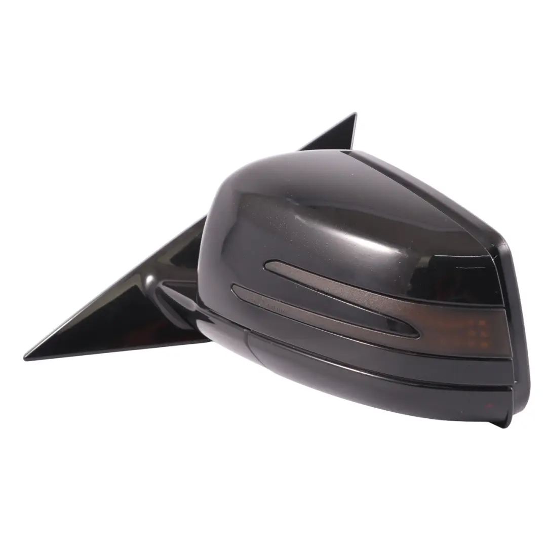 Mercedes C207 Wing Mirror Door Left N/S High Gloss Auto Dip Obsidian Black - 197 - SKU rhd-A2078101976-OB1 - Part number A2078101976
