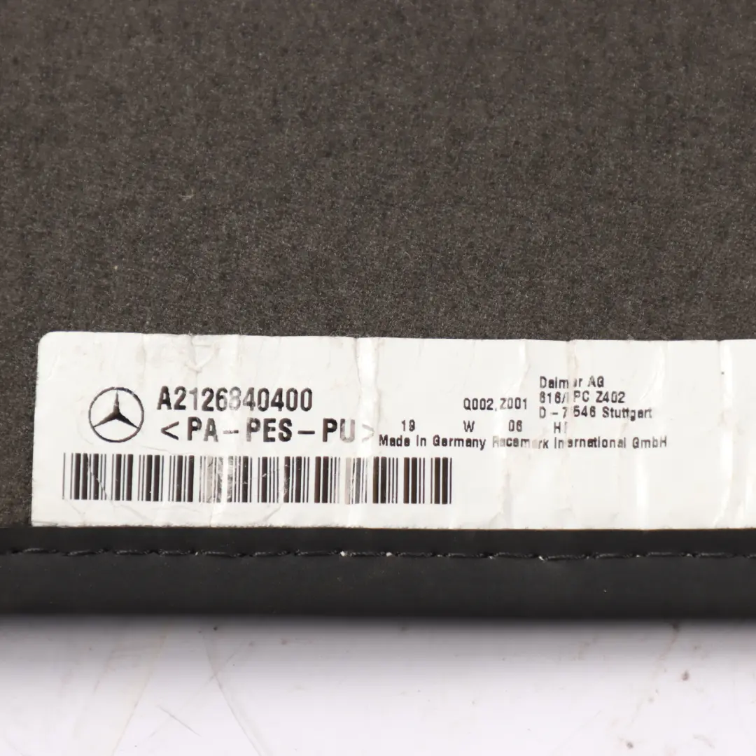 Mercedes W212 Floor Mats Set Interior Front Rear Cover Black - SKU rhd-A2126806900 - Part number A2126806900