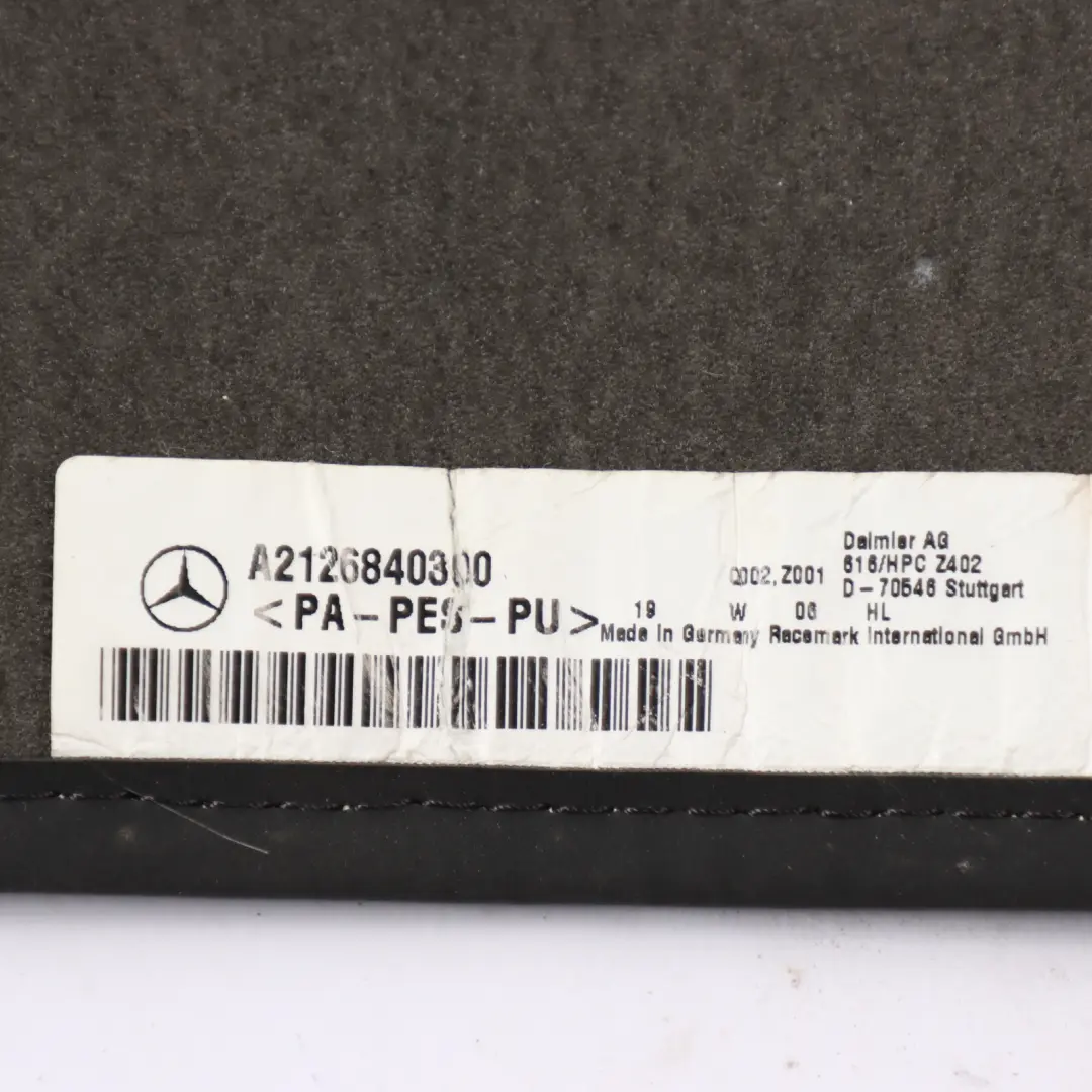 Mercedes W212 Floor Mats Set Interior Front Rear Cover Black - SKU rhd-A2126806900 - Part number A2126806900