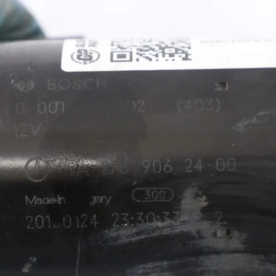 Mercedes W204 W212 W221 M276 Petrol Engine Motor Starter BOSCH - SKU rhd-A2769062400 - Part number A2769062400