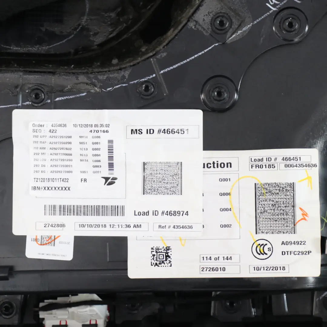 Door Card Front Right O/S Trim Panel Cover Leather Black Beige to Mercedes C292 with Part number A2927205001 Mercedes C292 Door Card Front Right O/S Trim Panel Cover Leather Black Beige - SKU rhd-A2927205001 - Part number A2927205001