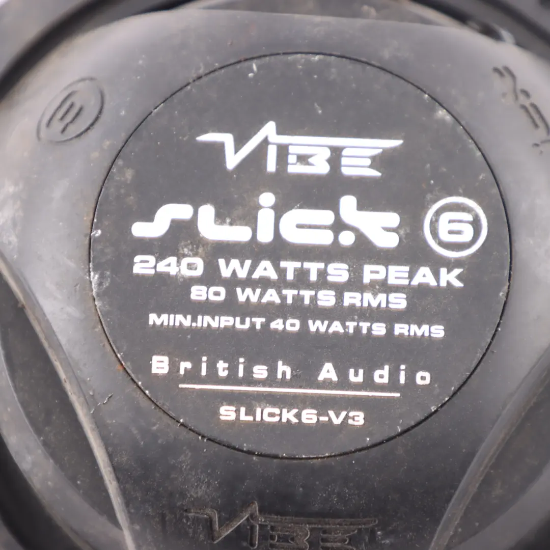 Genuine VIBE Slick 6-V3 2-Way Coaxial Stereo Car Audio Component Speaker 240W to with Part number VIBE Slick6 Genuine VIBE Slick 6-V3 2-Way Coaxial Stereo Car Audio Component Speaker 240W - SKU VIBE Slick6-V3 - Part number VIBE Slick6