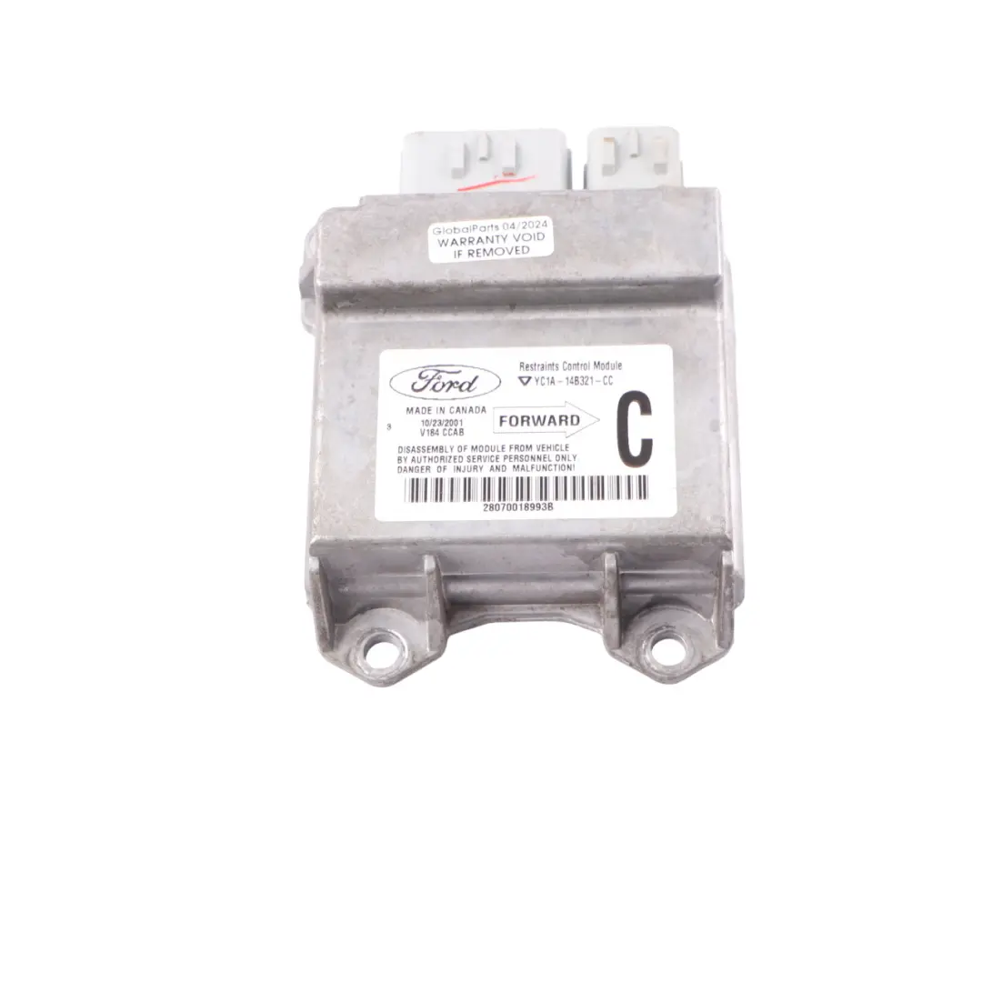 Ford Transit MK6 Rückhaltesysteme Steuermodul Luft Modul Einheit - SKU YC1A14B321CC - Teilenummer YC1A14B321CC