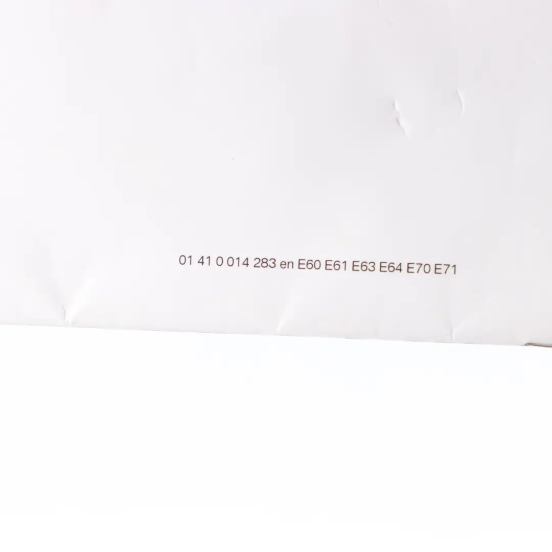 Service Booklet Book to BMW 5 6 Series E60 E61 E63 E64 LCI with Part number 0014283 BMW 5 6 Series E60 E61 E63 E64 LCI Service Booklet Book - SKU 0014283 - Part number 0014283