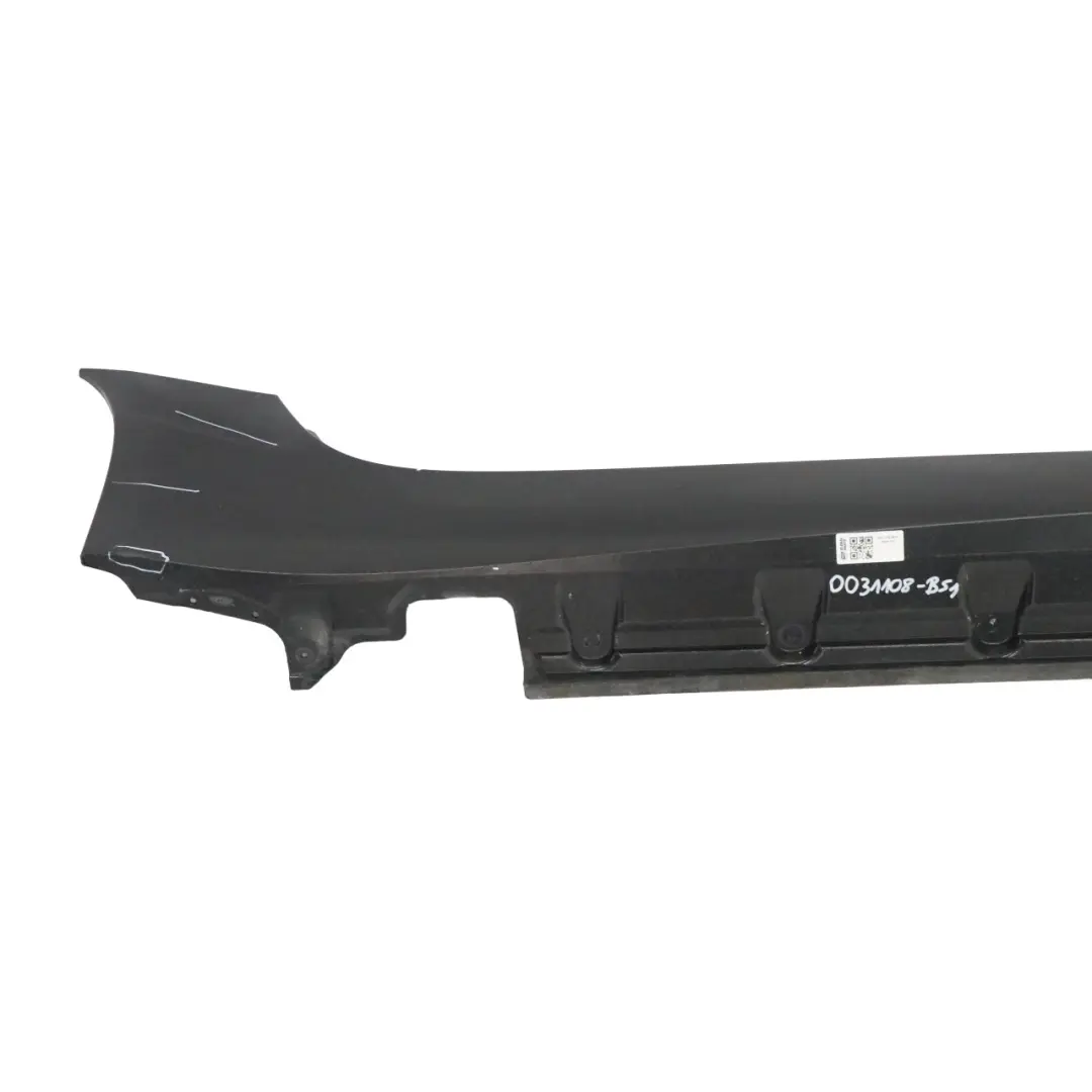 BMW Z4 E85 Faldón lateral derecho Listón de umbral Panel Black Sapphire - 475 - SKU 0031108-BS1 - Número de pieza 0031108