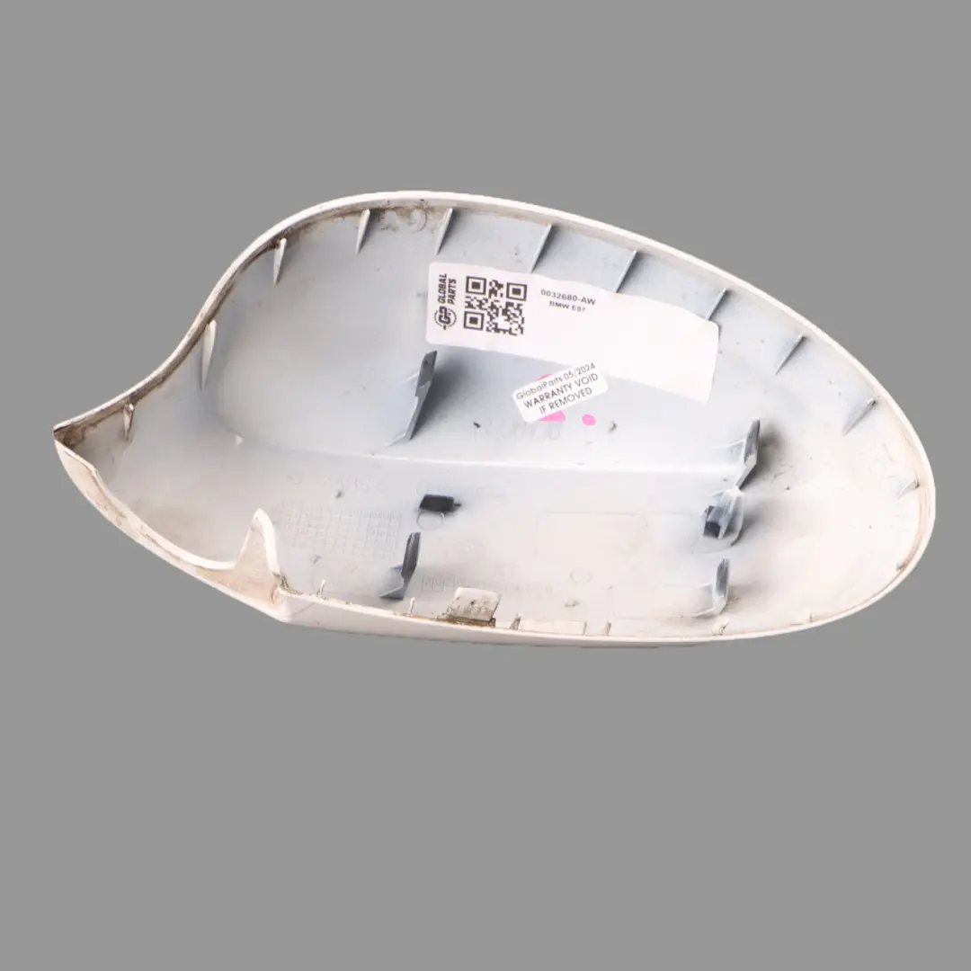 BMW E81 E82 E87 Destra Coperchio Involucro Specchio Destra Bianco Alpino - SKU 0032680-AW - Numero di parte 0032680