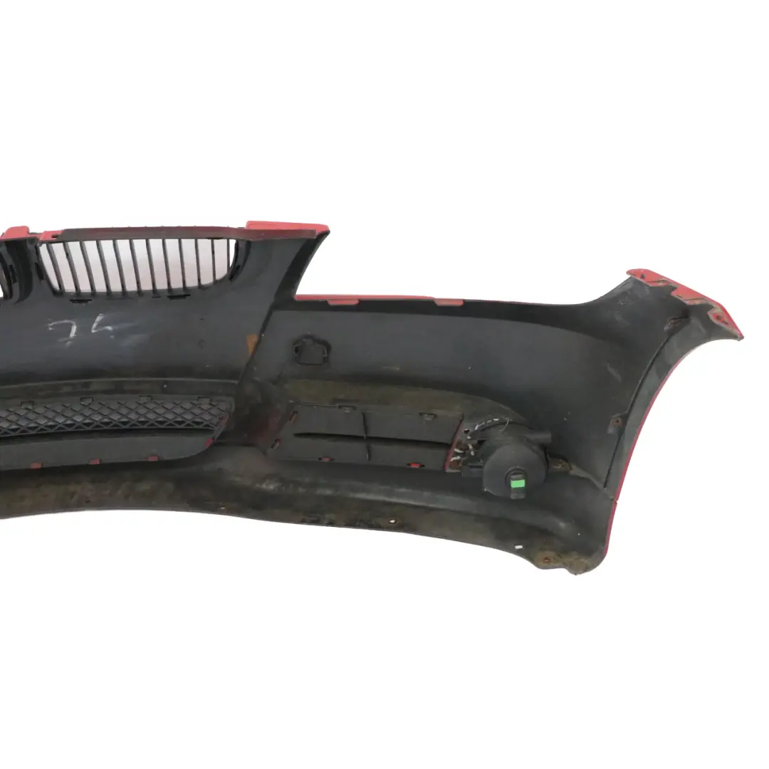 Complete Front Bumper Trim Panel Japanrot Japan Red - 438 to BMW E90 E91 with Part number 0033167 BMW E90 E91 Complete Front Bumper Trim Panel Japanrot Japan Red - 438 - SKU 0033167-JR - Part number 0033167