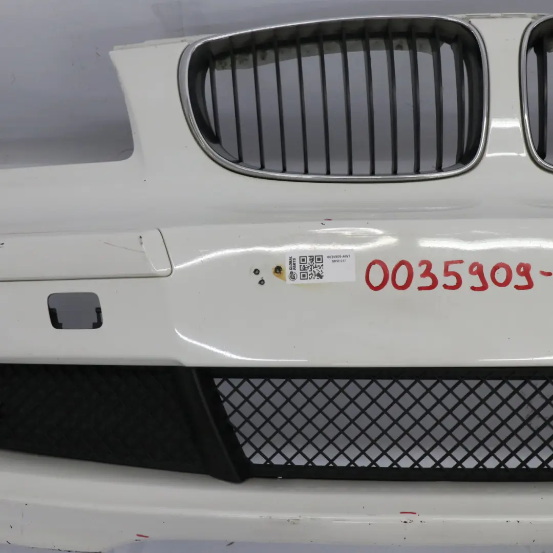 BMW E81 E87 LCI Complete Front Bumper Trim PDC Alpinweiss White 3 - 300 - SKU 0035909-AW1 - Part number 0035909