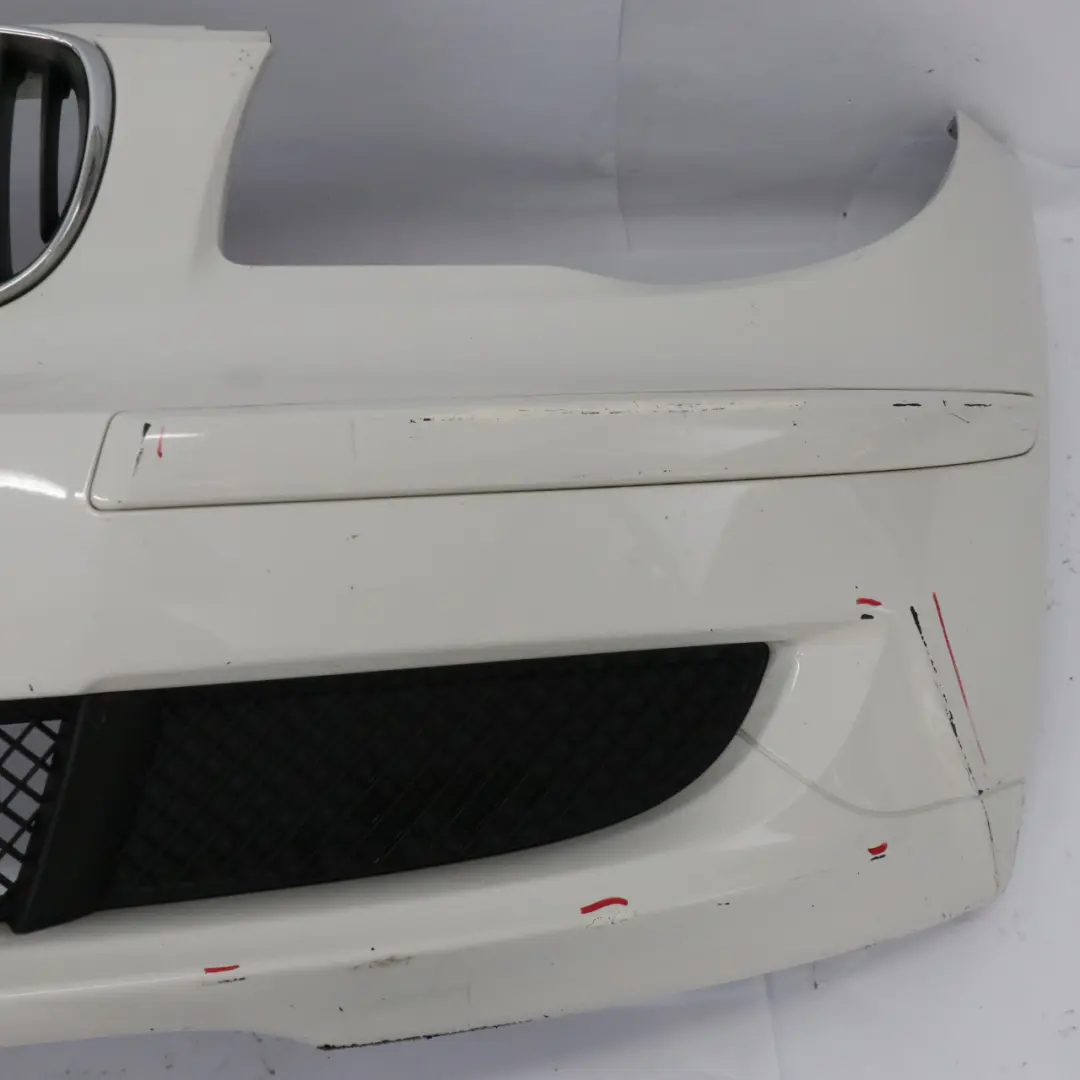 Complete Front Bumper Trim PDC Alpinweiss White 3 - 300 to BMW E81 E87 LCI with Part number 0035909 BMW E81 E87 LCI Complete Front Bumper Trim PDC Alpinweiss White 3 - 300 - SKU 0035909-AW1 - Part number 0035909