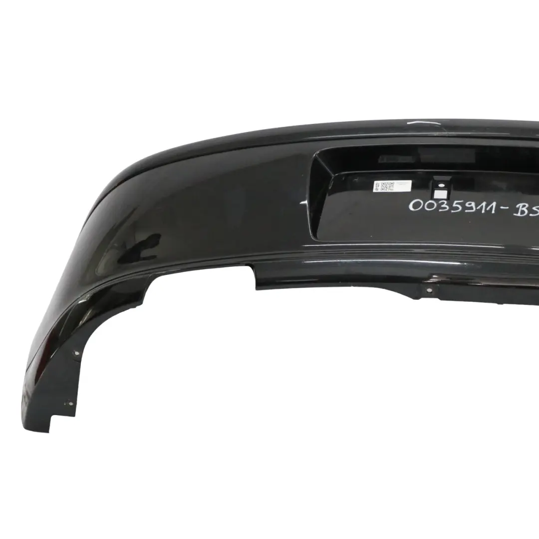 Bumper BMW E81 E87 LCI Trim Panel Black Sapphire Metallic - 475 to Rear with Part number 0035911 Rear Bumper BMW E81 E87 LCI Trim Panel Black Sapphire Metallic - 475 - SKU 0035911-BS1 - Part number 0035911