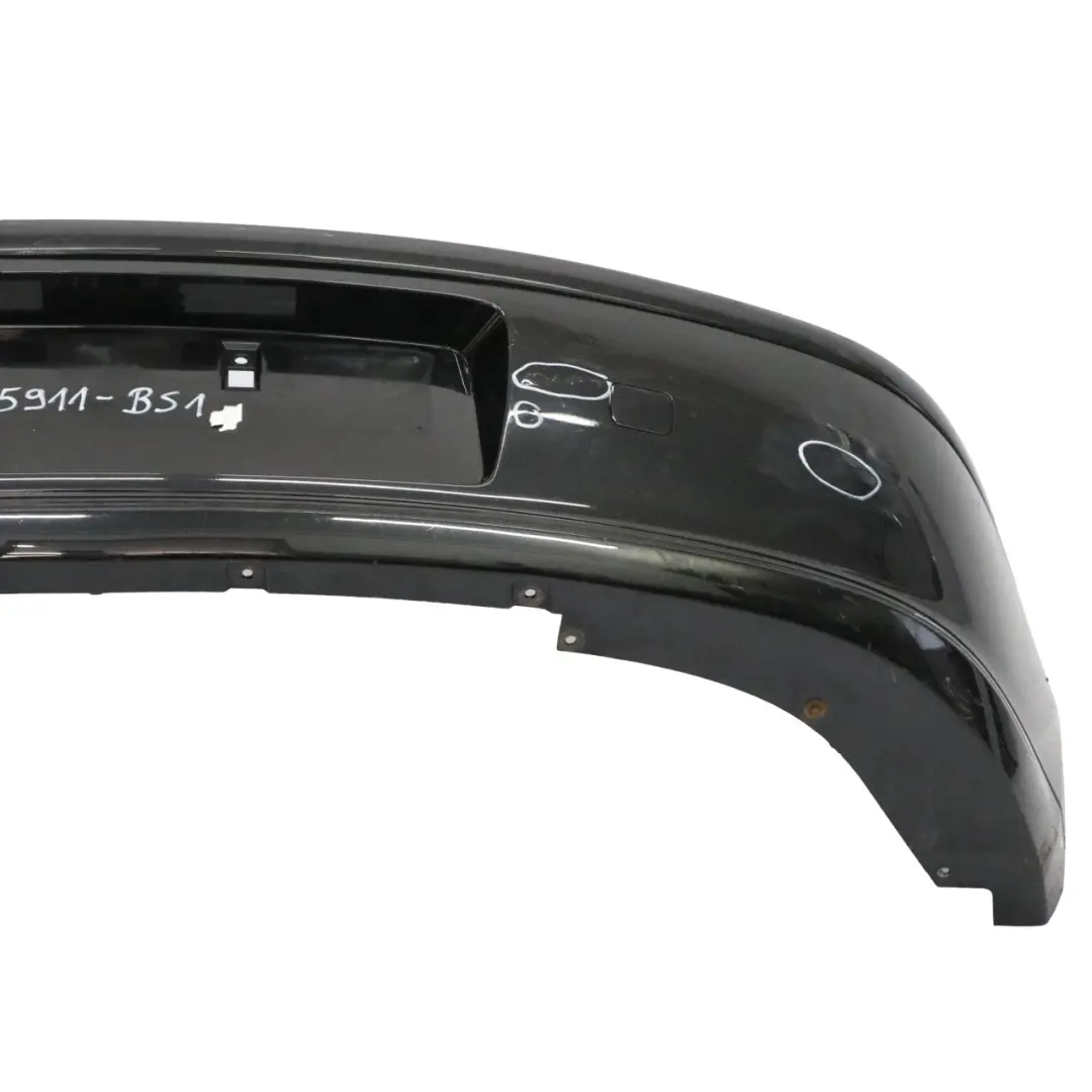 Bumper BMW E81 E87 LCI Trim Panel Black Sapphire Metallic - 475 to Rear with Part number 0035911 Rear Bumper BMW E81 E87 LCI Trim Panel Black Sapphire Metallic - 475 - SKU 0035911-BS1 - Part number 0035911