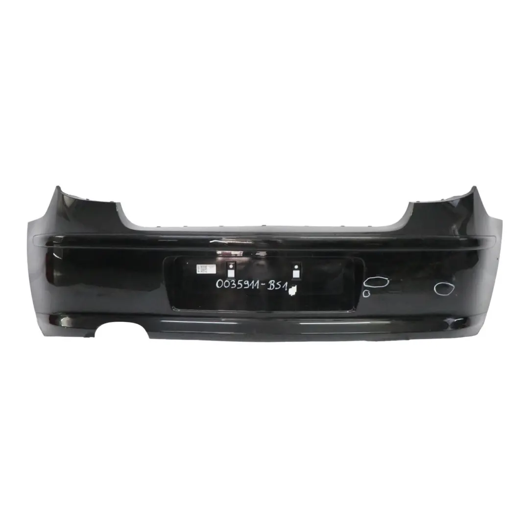 Bumper BMW E81 E87 LCI Trim Panel Black Sapphire Metallic - 475 to Rear with Part number 0035911 Rear Bumper BMW E81 E87 LCI Trim Panel Black Sapphire Metallic - 475 - SKU 0035911-BS1 - Part number 0035911