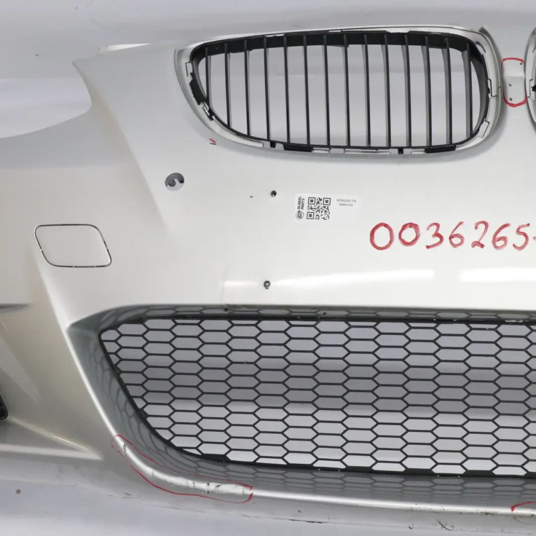 Front Bumper Trim Panel Titansilber Silver Metallic - 354 to BMW E92 E93 M Sport with Part number 0036265 BMW E92 E93 M Sport Front Bumper Trim Panel Titansilber Silver Metallic - 354 - SKU 0036265-TS - Part number 0036265