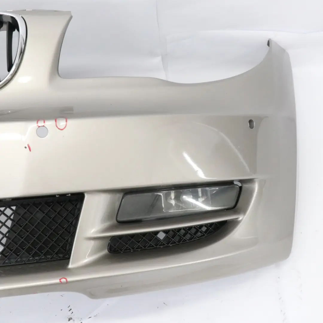 Front Bumper Trim Cover PDC Kaschmirsilber Silver Metallic - A72 to BMW E82 E88 with Part number 0036653 BMW E82 E88 Front Bumper Trim Cover PDC Kaschmirsilber Silver Metallic - A72 - SKU 0036653-KAS - Part number 0036653