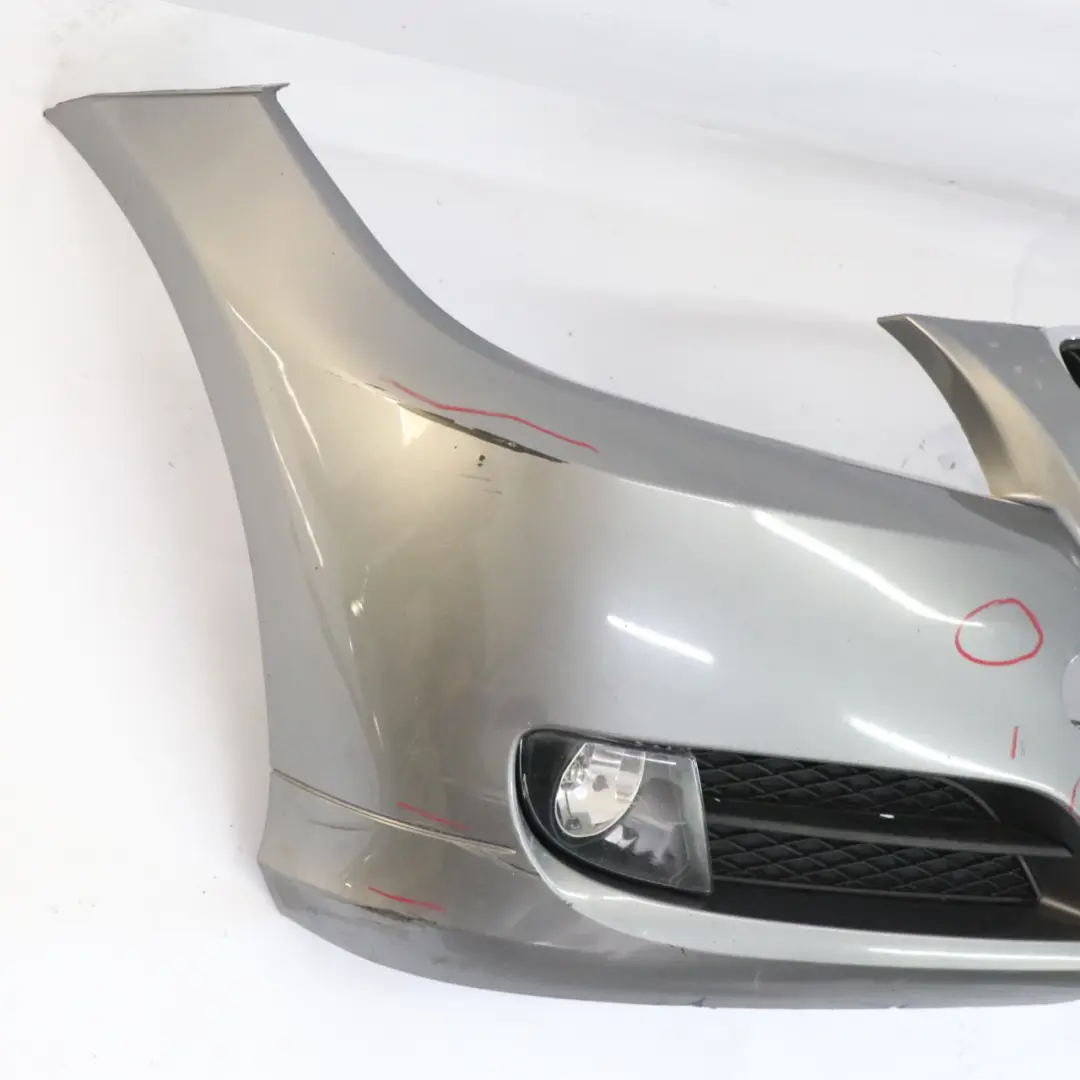 BMW E90 E91 LCI Front Bumper Trim Panel Complete Spacegrau Grey - A52 - SKU 0036837-SCG2 - Part number 0036837