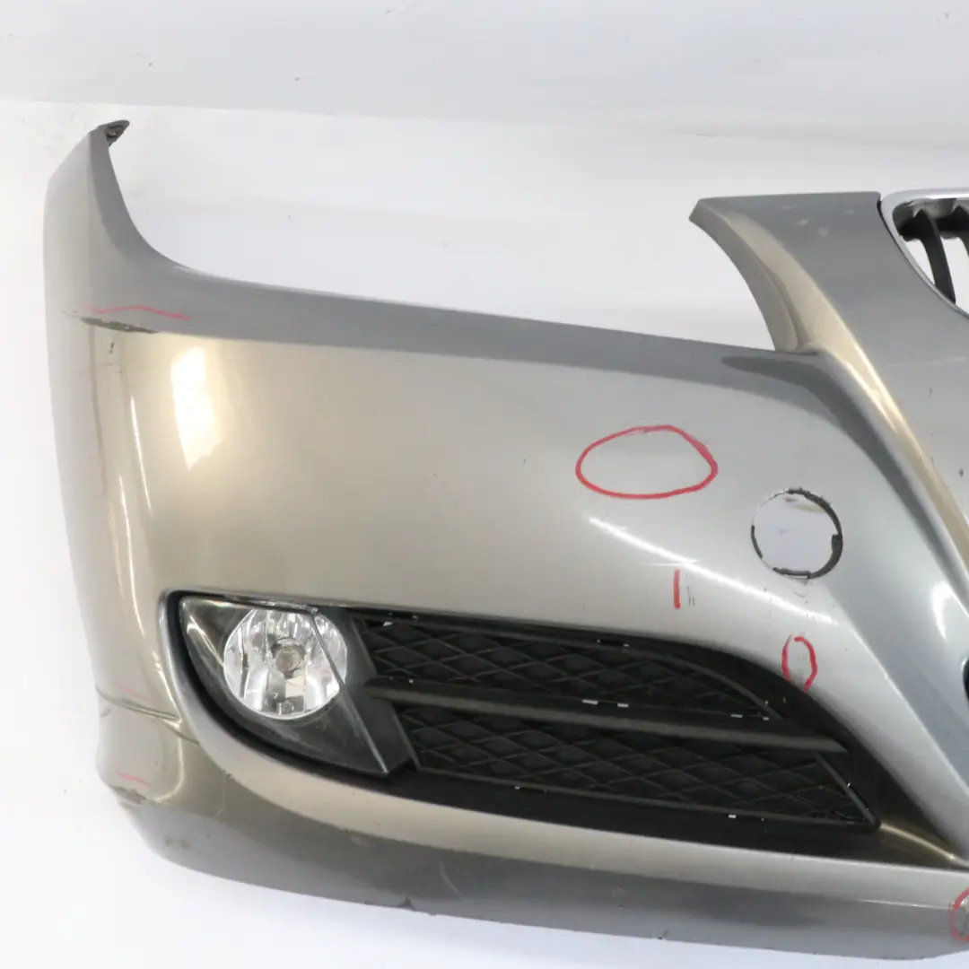 BMW E90 E91 LCI Front Bumper Trim Panel Complete Spacegrau Grey - A52 - SKU 0036837-SCG2 - Part number 0036837