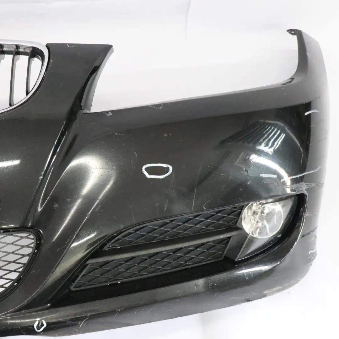 Front Bumper Trim Panel Complete Black Sapphire Metallic - 475 to BMW E90 LCI with Part number 0036839 BMW E90 LCI Front Bumper Trim Panel Complete Black Sapphire Metallic - 475 - SKU 0036839-BS1 - Part number 0036839