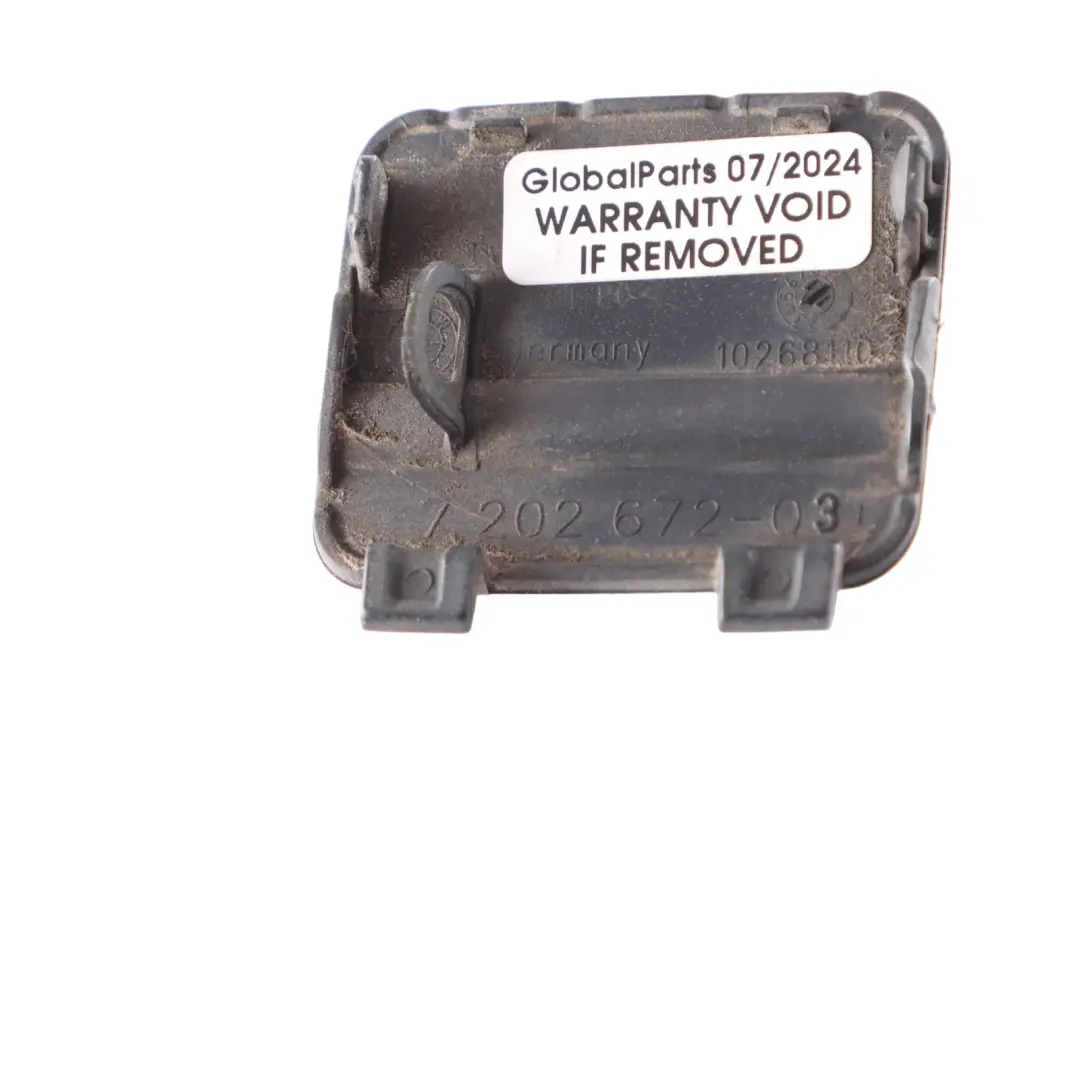 BMW E91 LCI Klappe Abschleppöse Heckstoßstange Titan Silber - 354 7202672 - SKU 0036882-TS - Teilenummer 0036882