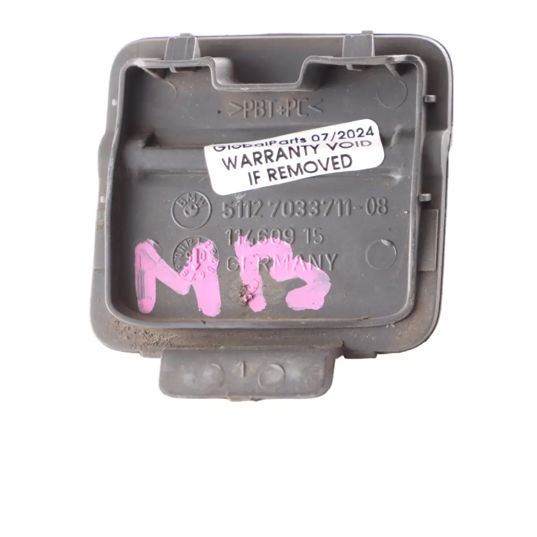 Bumper Towing Eye Hook Flap Cover Monaco Blue - A35 to BMW E60 Rear with Part number 0150251 BMW E60 Rear Bumper Towing Eye Hook Flap Cover Monaco Blue - A35 - SKU 0150251-MB - Part number 0150251