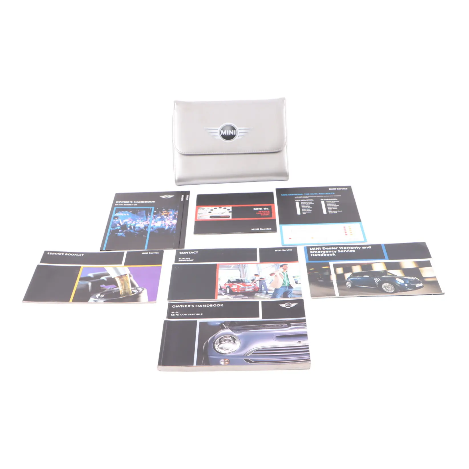 Mini Cooper R50 R53 Owner's Handbook Instructions Pouch Case Wallet Set
