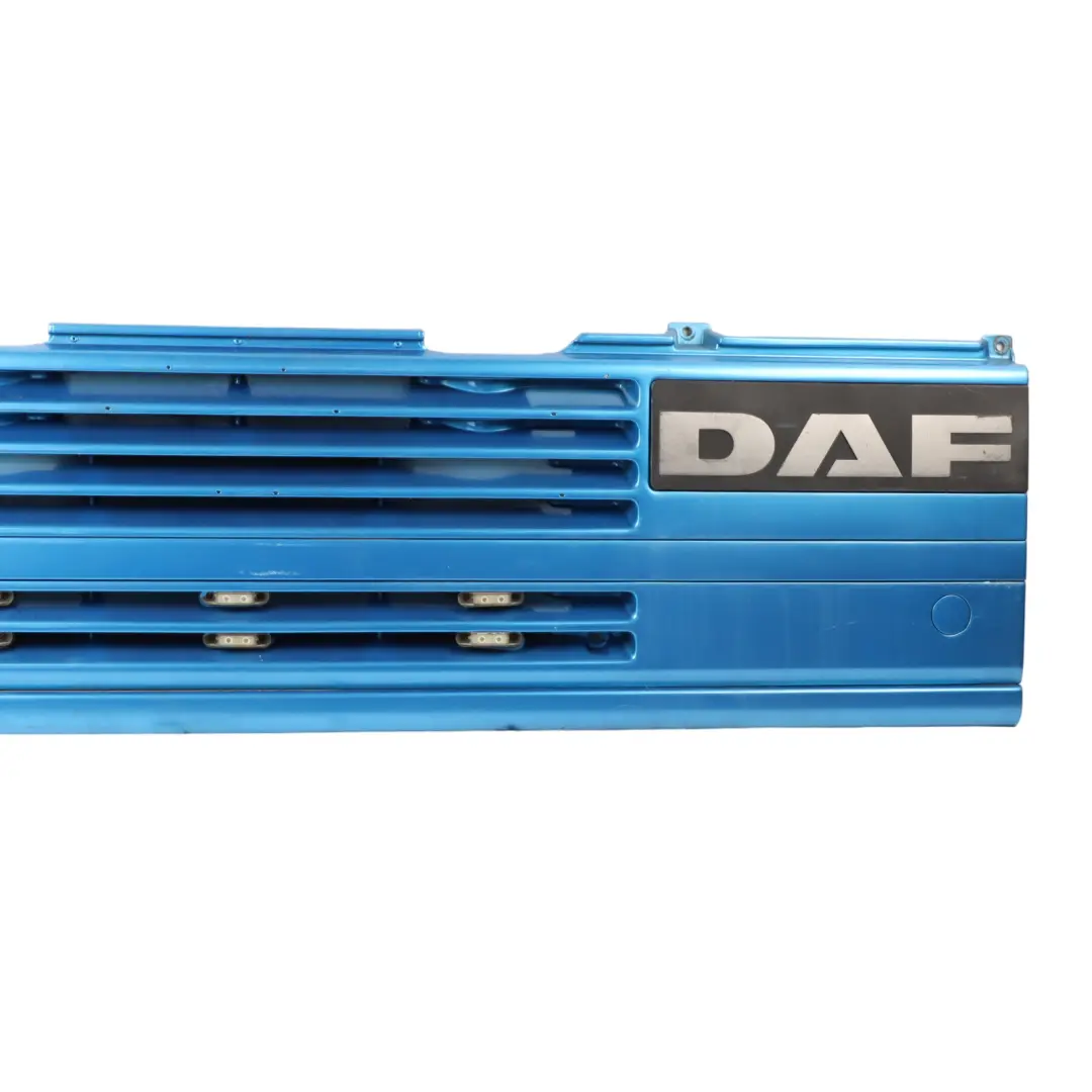 85CF Front Hood Bonnet Radiator Grille Trim Panel Cover Jamaica Blue to DAF with Part number 0159534 DAF 85CF Front Hood Bonnet Radiator Grille Trim Panel Cover Jamaica Blue - SKU 0159534 - Part number 0159534