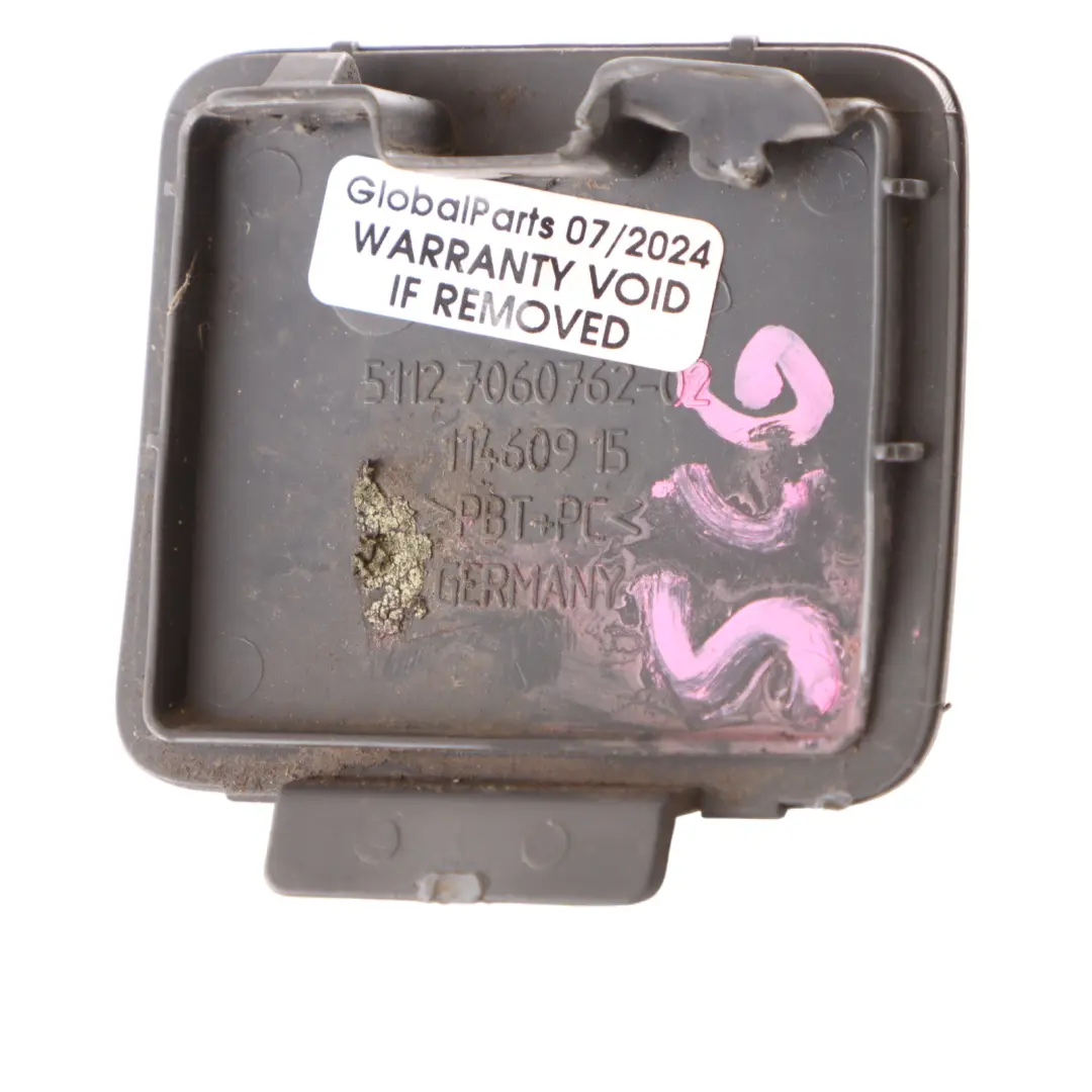 Towing Eye Flap BMW E61 LCI Touring Rear Bumper Spacegrau Space Grey - A52 to with Part number 0306984 Towing Eye Flap BMW E61 LCI Touring Rear Bumper Spacegrau Space Grey - A52 - SKU 0306984-SCG - Part number 0306984