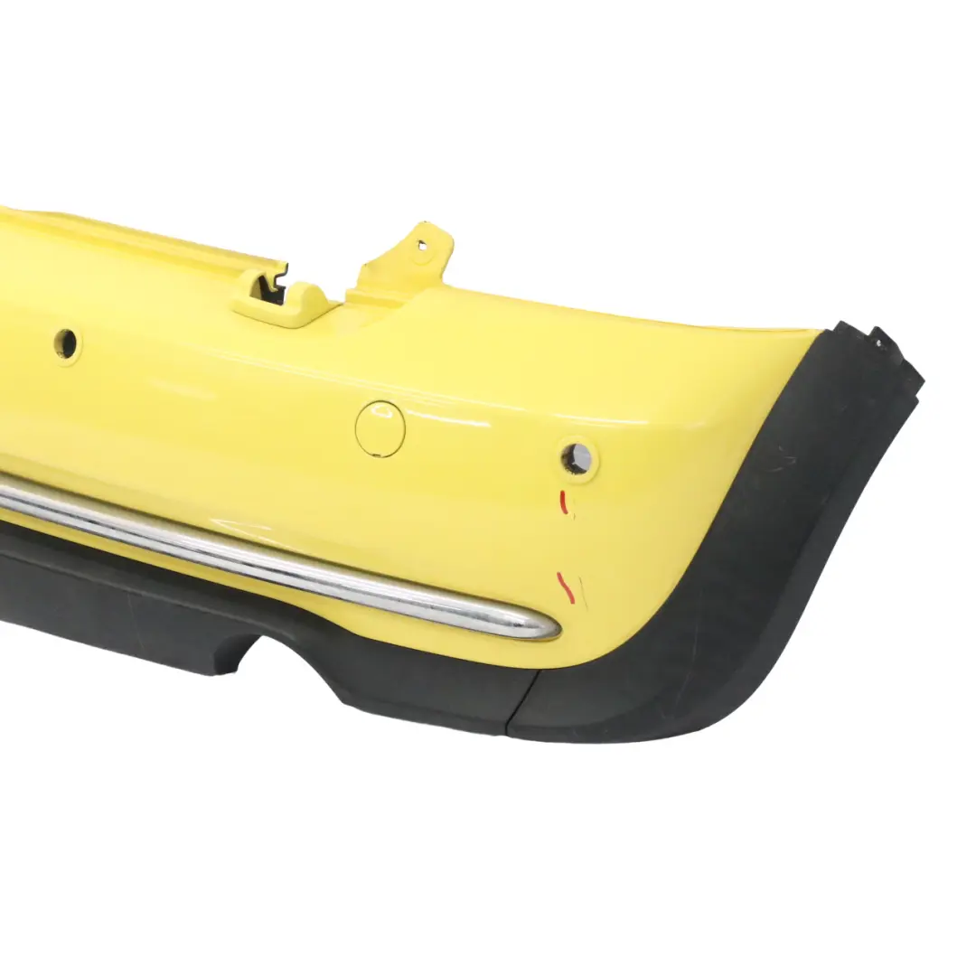 Paraurti posteriore completo PDC Pannello Liquid Yellow - 902 per Mini R52 Cabrio con numero di parte 0309183 Mini R52 Cabrio Paraurti posteriore completo PDC Pannello Liquid Yellow - 902 - SKU 0309183-YEL - Numero di parte 0309183