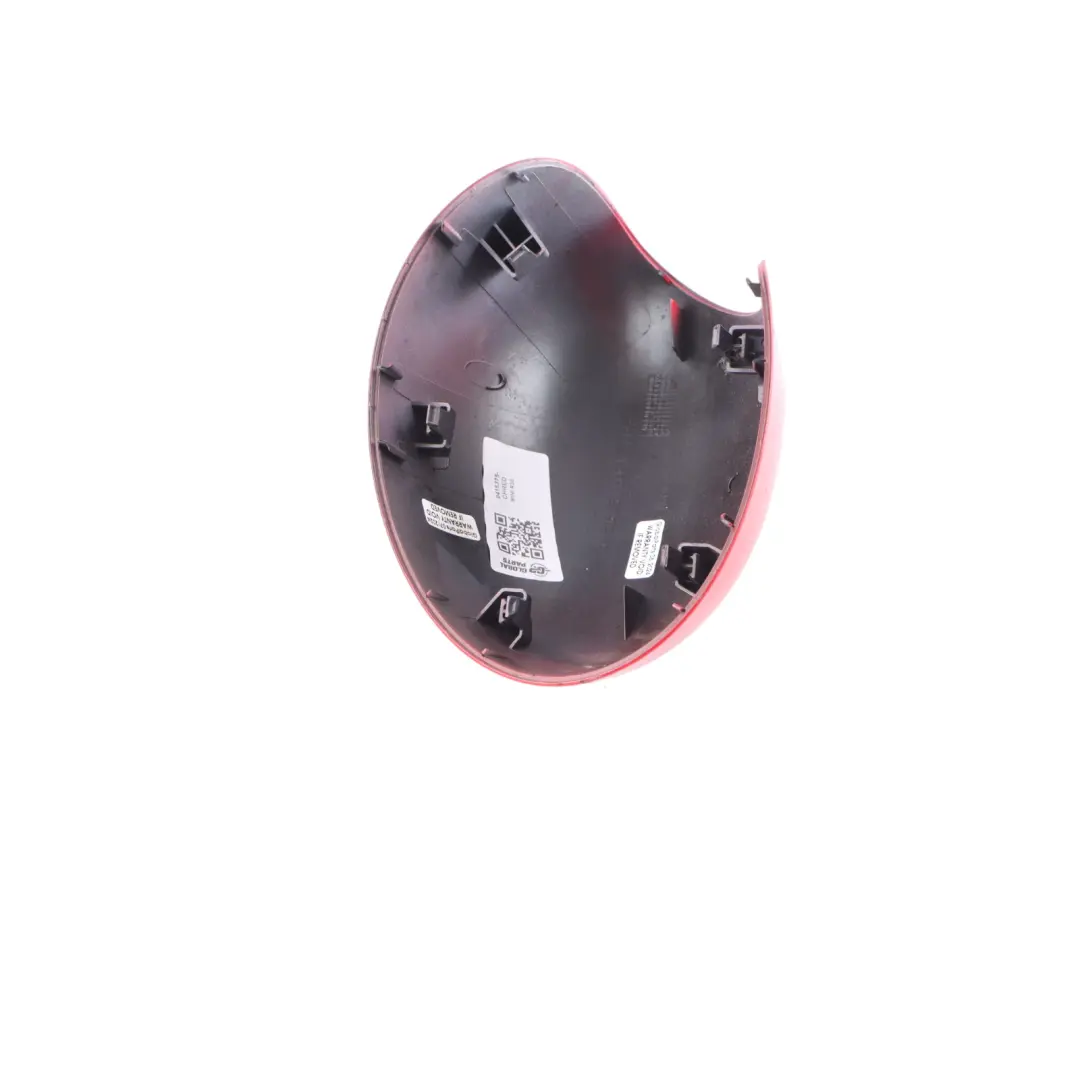 Wing Mirror Mini R55 R56 Power Fold Cap Casing Left N/S Chili Red 851 to Cover with Part number 0415375 Cover Wing Mirror Mini R55 R56 Power Fold Cap Casing Left N/S Chili Red 851 - SKU 0415375-CHRED - Part number 0415375