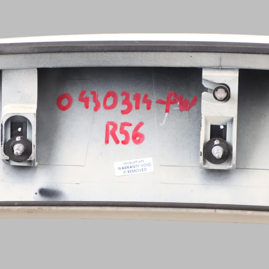 Alerón Trasero Blanco Pimienta 850 7148913 para Mini Cooper One R56 con número de pieza 0430314 Mini Cooper One R56 Alerón Trasero Blanco Pimienta 850 7148913 - SKU 0430314-PW - Número de pieza 0430314