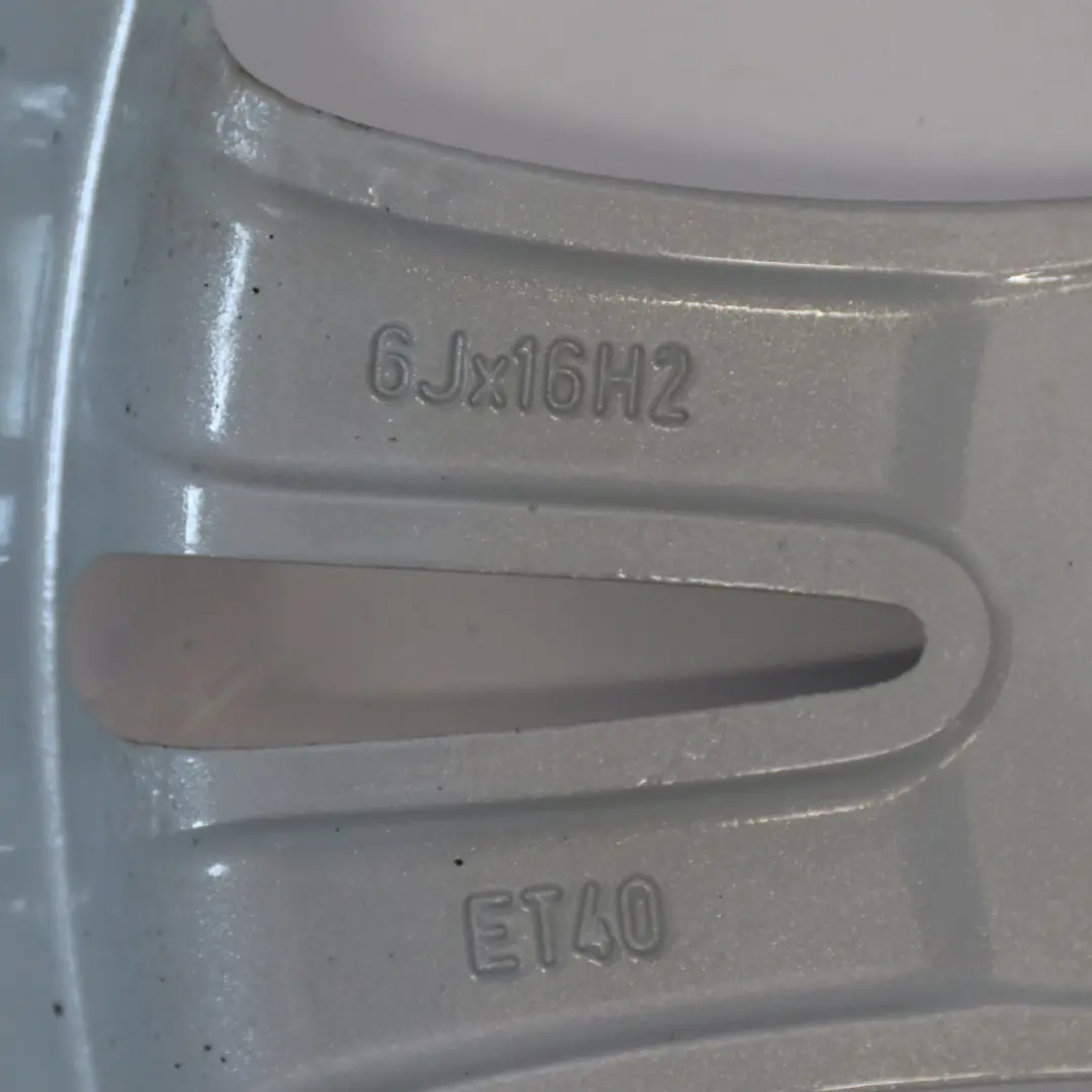 Light Alloy Rim 0P033 16" 6J ET:40 K2 to Vauxhall Corsa D Silver Wheel with Part number 0P033 K2 Vauxhall Corsa D Silver Wheel Light Alloy Rim 0P033 16" 6J ET:40 K2 - SKU 0P033 K2-1 - Part number 0P033 K2