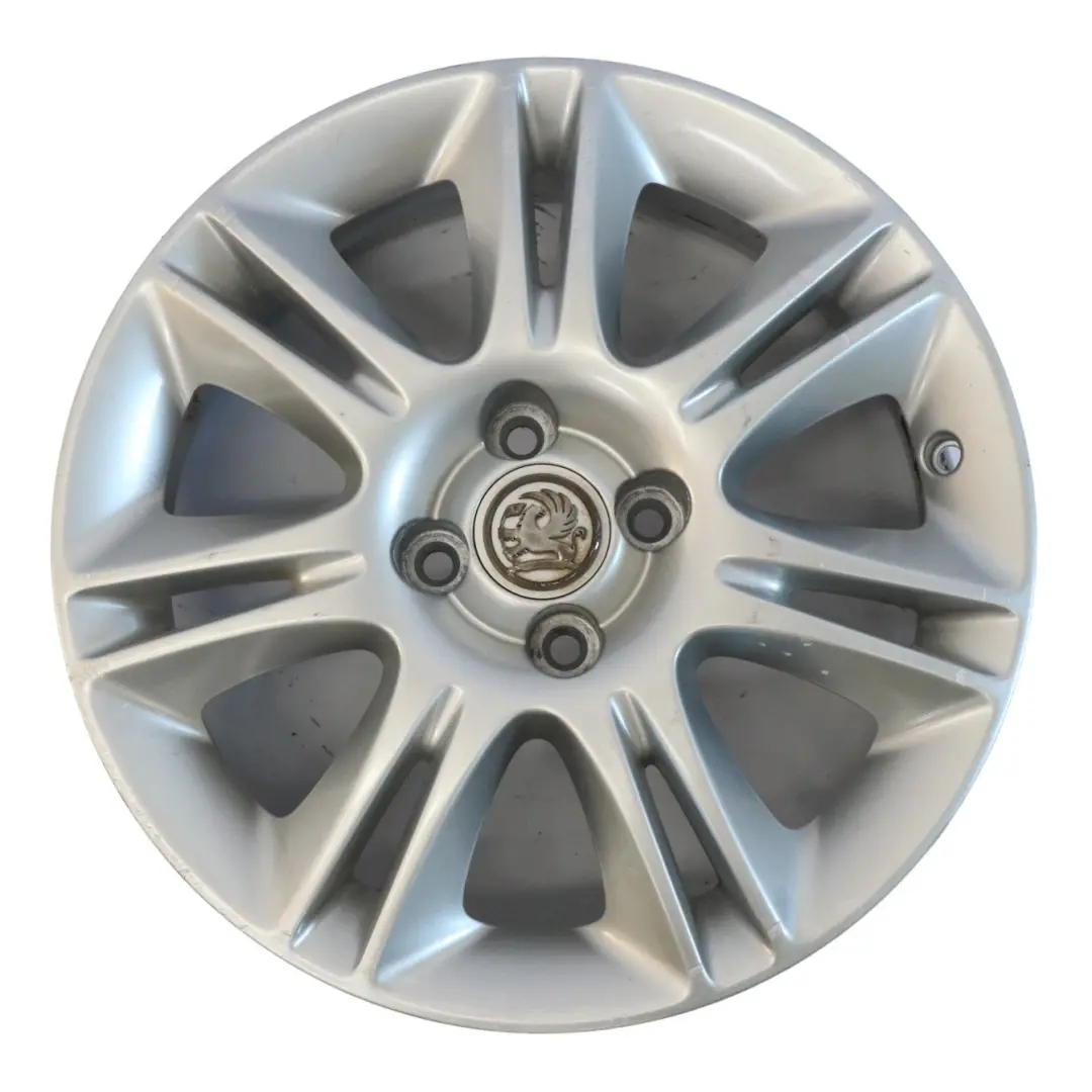 Light Alloy Rim 0P033 16" 6J ET:40 K5 to Vauxhall Corsa D Silver Wheel with Part number 0P033 K5 Vauxhall Corsa D Silver Wheel Light Alloy Rim 0P033 16" 6J ET:40 K5 - SKU 0P033K5-1 - Part number 0P033 K5
