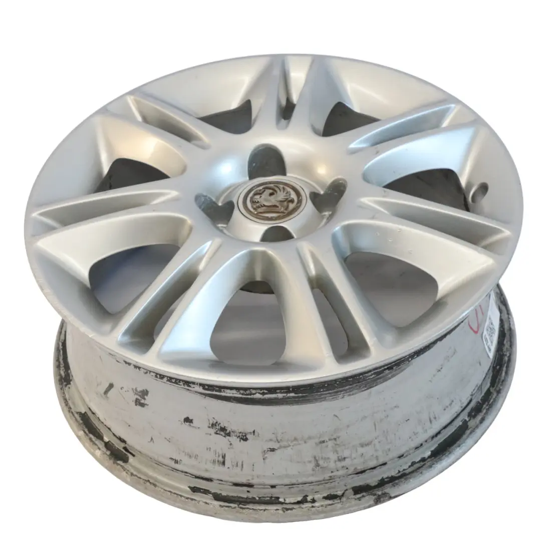Light Alloy Rim 0P033 16" 6J ET:40 K5 to Vauxhall Corsa D Silver Wheel with Part number 0P033 K5 Vauxhall Corsa D Silver Wheel Light Alloy Rim 0P033 16" 6J ET:40 K5 - SKU 0P033K5-1 - Part number 0P033 K5