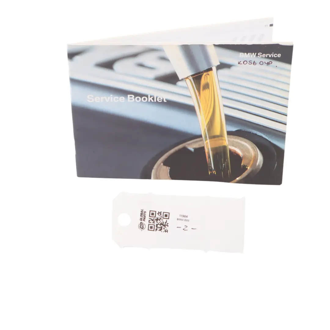 Service Booklet 014100 00 to BMW 3 X3 X5 Series E46 E53 E83 with Part number 0011984 BMW 3 X3 X5 Series E46 E53 E83 Service Booklet 014100 00 - SKU 11984 - Part number 0011984