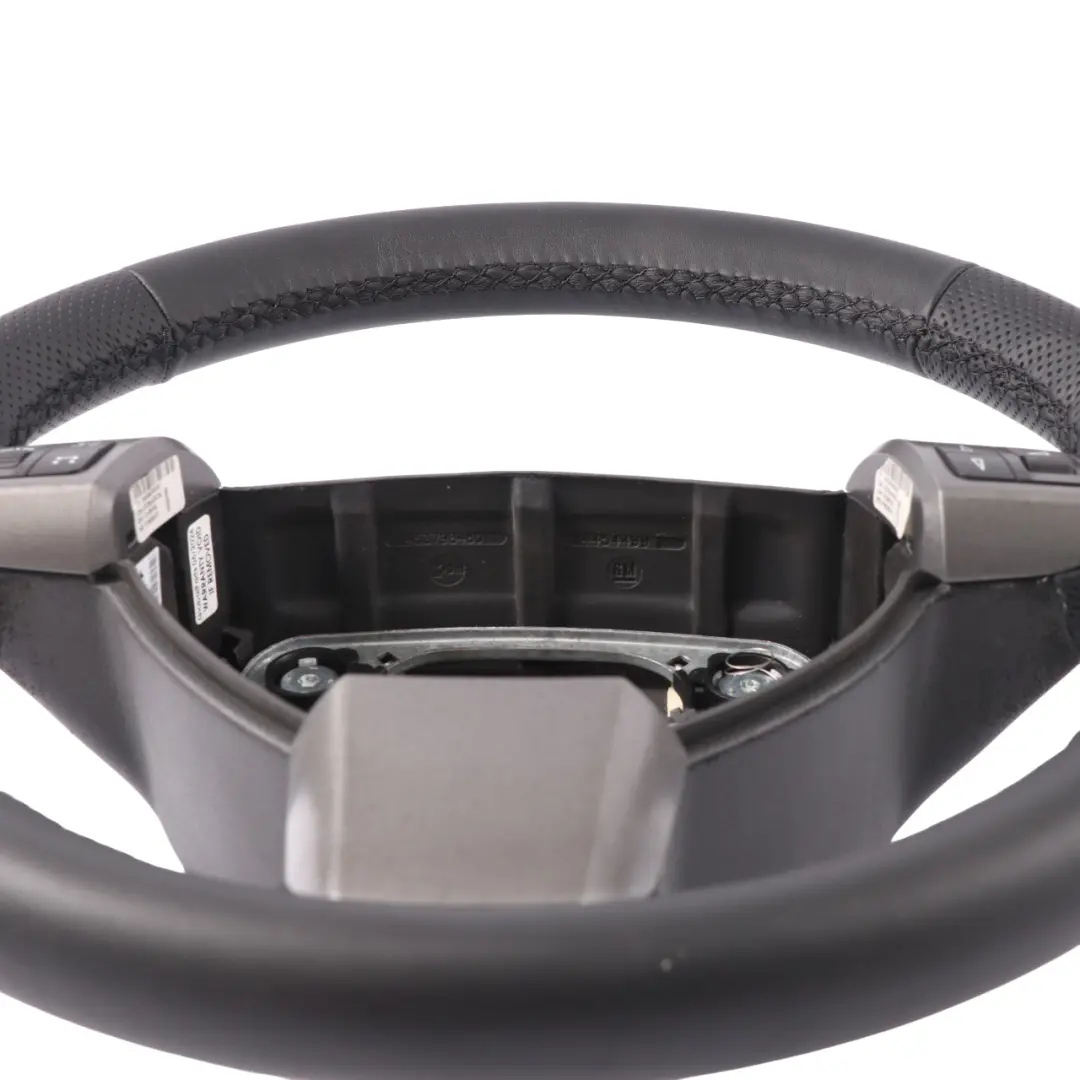 Leather Steering Wheel Multifunction to Vauxhall Astra H NEW Black with Part number 13138708 Vauxhall Astra H NEW Black Leather Steering Wheel Multifunction - SKU 13138708-1 - Part number 13138708