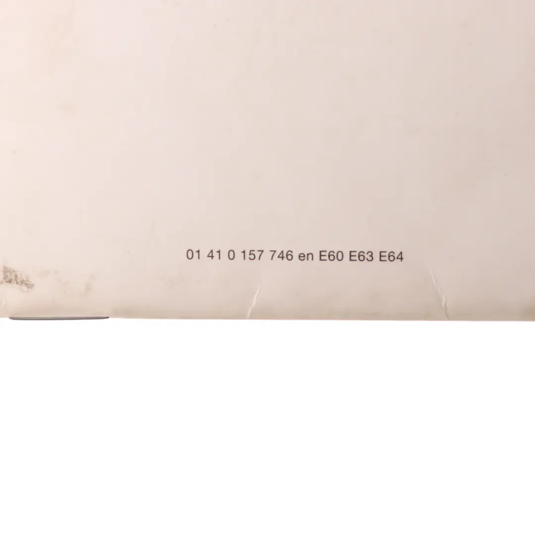 Service Booklet 0 to BMW 5 6 Series E60 E61 E63 E64 with Part number 0157746 BMW 5 6 Series E60 E61 E63 E64 Service Booklet 0 - SKU 157746 - Part number 0157746