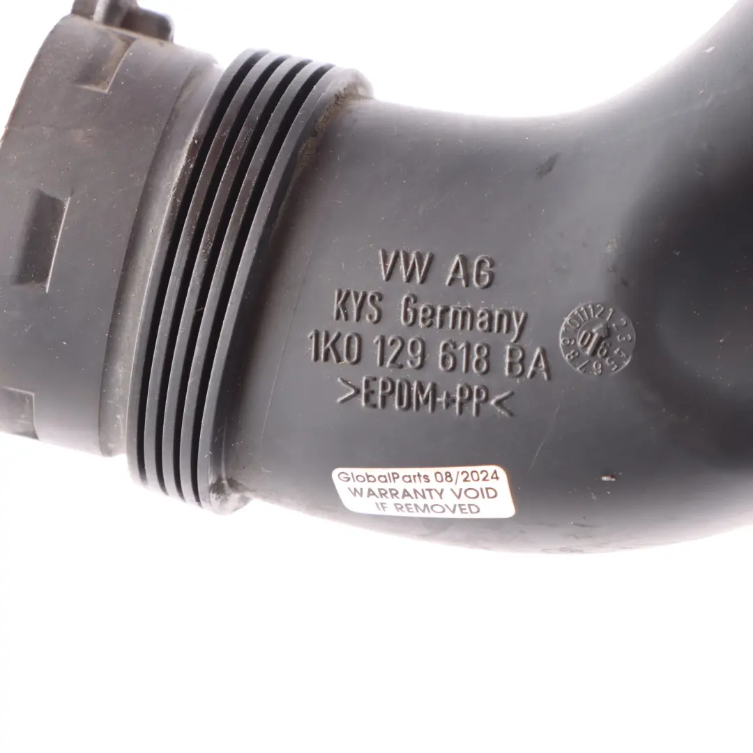 Intake Tube Pipe to Volkswagen VW Touran 1T Air with Part number 1K0129618BA Volkswagen VW Touran 1T Air Intake Tube Pipe - SKU 1K0129618BA - Part number 1K0129618BA