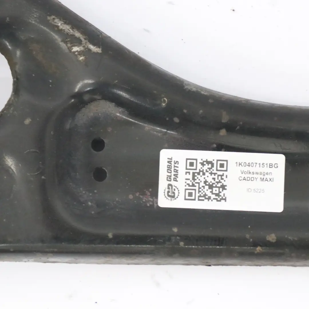 Bras Contrôle Avant Gauche Suspension Wishbone pour Volkswagen Caddy à propos du numéro de pièce 1K0407151BG Volkswagen Caddy Bras Contrôle Avant Gauche Suspension Wishbone - SKU 1K0407151BG - Numéro de pièce 1K0407151BG