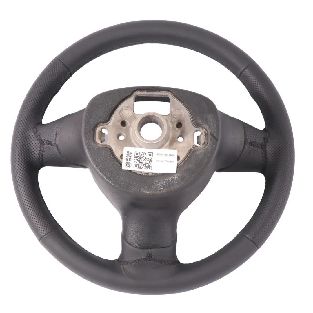 VW Volkswagen Golf 5 NEU Schwarz Leder Lenkrad - SKU 1K0419091AG-1 - Teilenummer 1K0419091AG