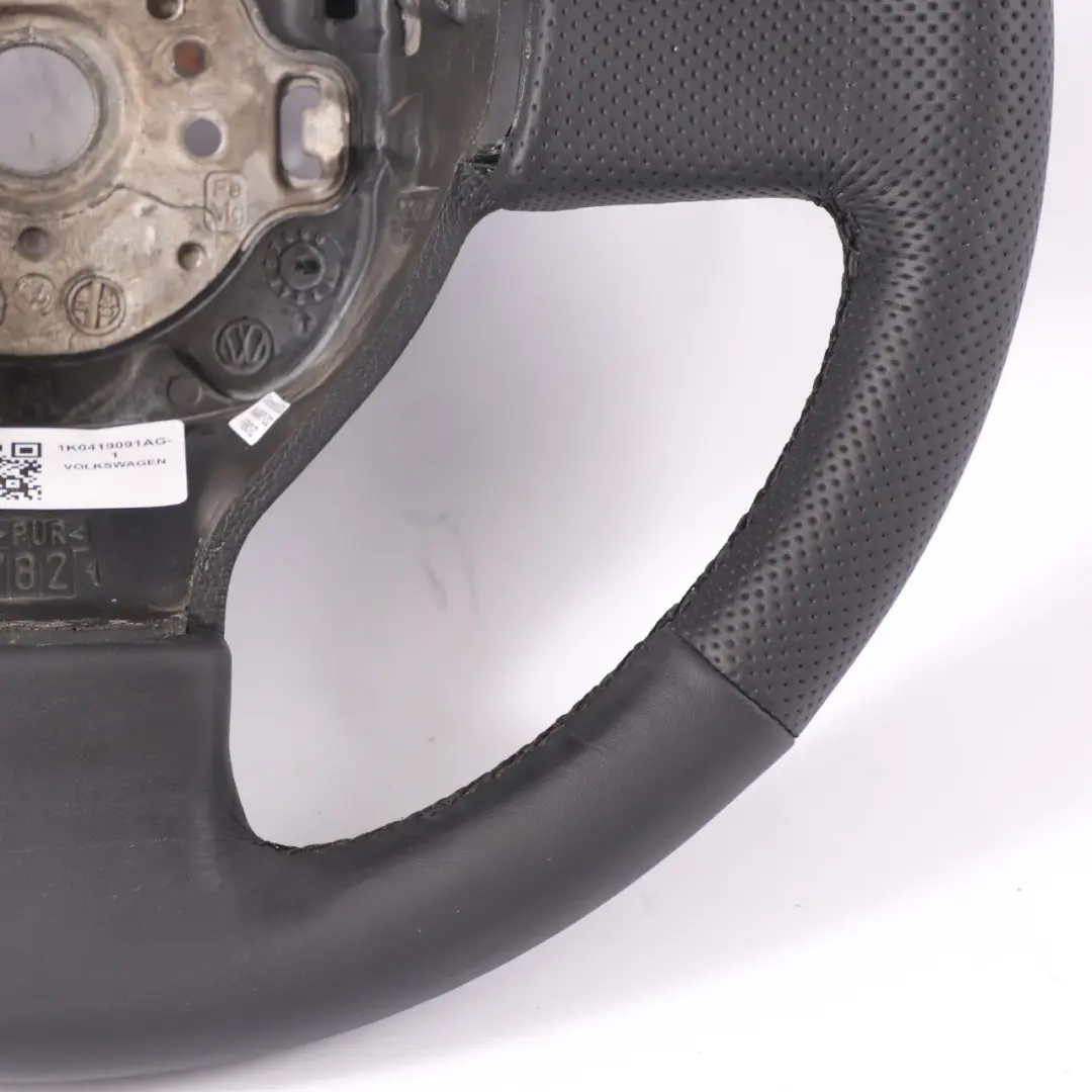 VW Volkswagen Golf 5 NEW Black Leather Steering Wheel - SKU 1K0419091AG-1 - Part number 1K0419091AG