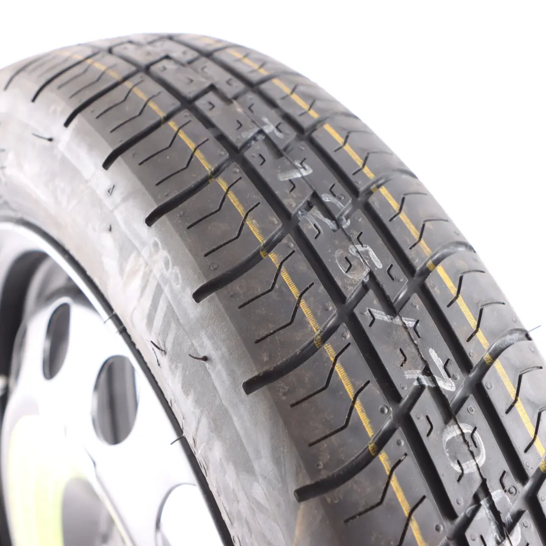 Rueda repuesto Ahorro espacio Acero R16 3,5J 125/70 para Audi A3 8P con número de pieza 1K0601027AL Audi A3 8P Rueda repuesto Ahorro espacio Acero R16 3,5J 125/70 - SKU 1K0601027AL - Número de pieza 1K0601027AL