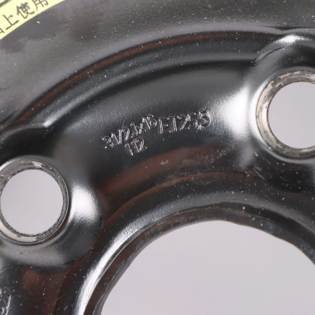 Audi A3 8P Rueda repuesto Ahorro espacio Acero R16 3,5J 125/70 - SKU 1K0601027AL - Número de pieza 1K0601027AL