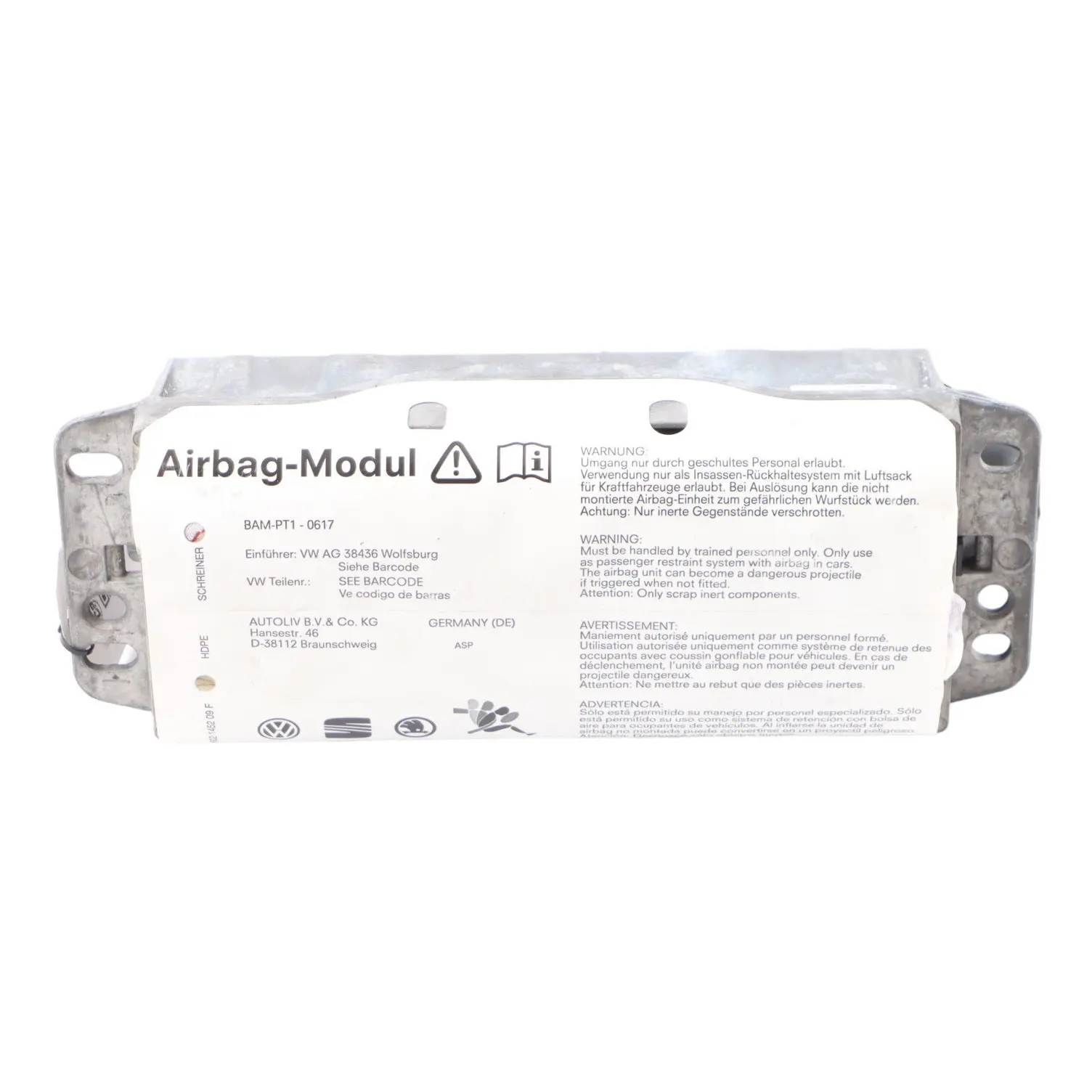 Skoda Octavia II Modulo aria cruscotto anteriore lato passeggero 1K0880204N