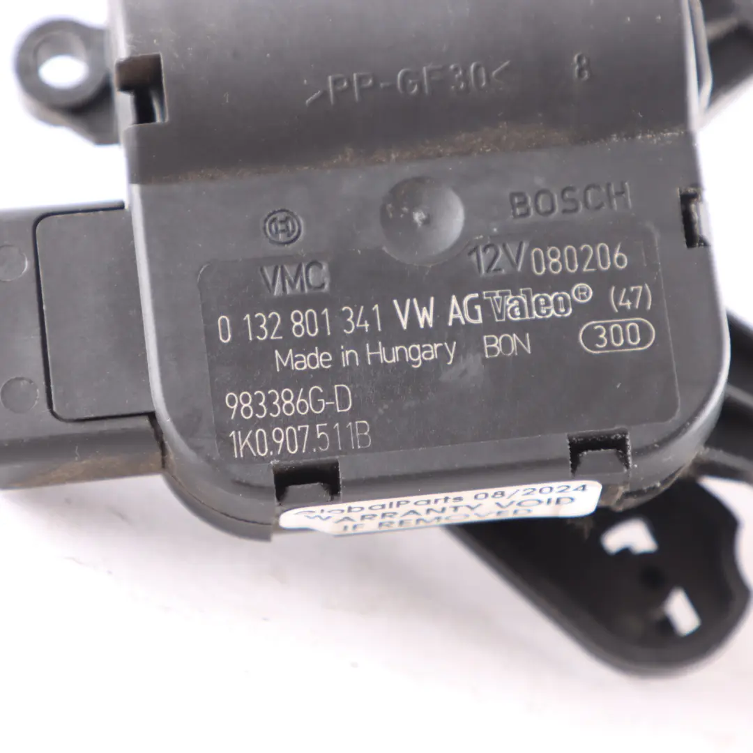 Klappen Stellantrieb Heizungsgebläse für VW Volkswagen Audi Seat Skoda mit Teilenummer 1K0907511B VW Volkswagen Audi Seat Skoda Klappen Stellantrieb Heizungsgebläse - SKU 1K0907511B - Teilenummer 1K0907511B