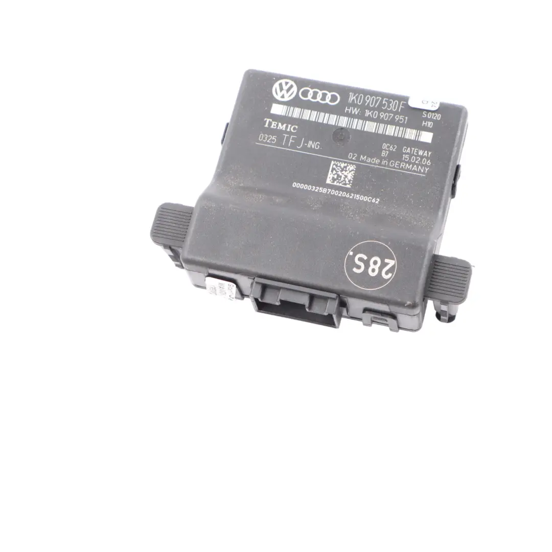 Central Gateway Módulo Unidad de Control Lear para Volkswagen Touran 1T con número de pieza 1K0907530F Volkswagen Touran 1T Central Gateway Módulo Unidad de Control Lear - SKU 1K0907530F - Número de pieza 1K0907530F
