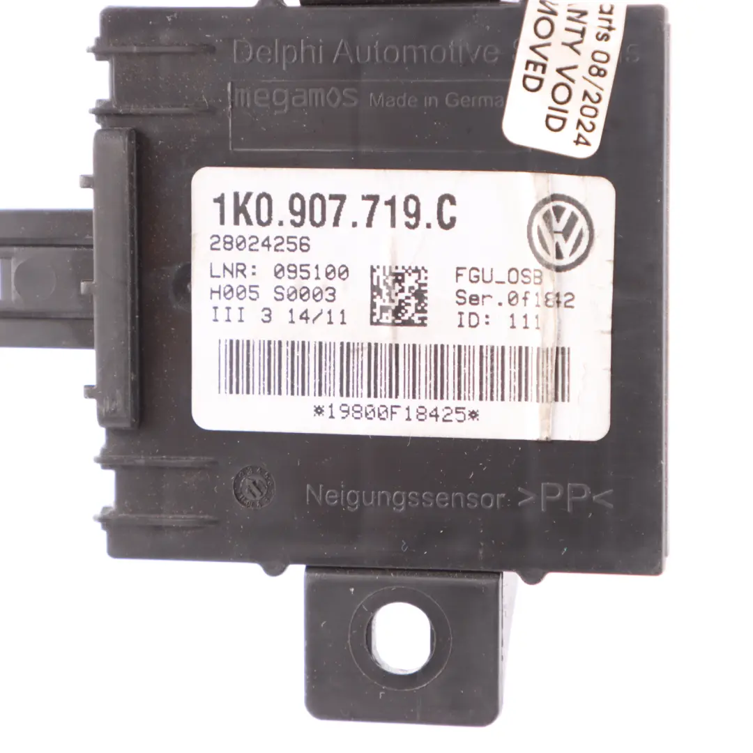 Système d'alarme antivol Module de contrôle ECU pour Audi A3 8P à propos du numéro de pièce 1K0907719C Audi A3 8P Système d'alarme antivol Module de contrôle ECU - SKU 1K0907719C - Numéro de pièce 1K0907719C