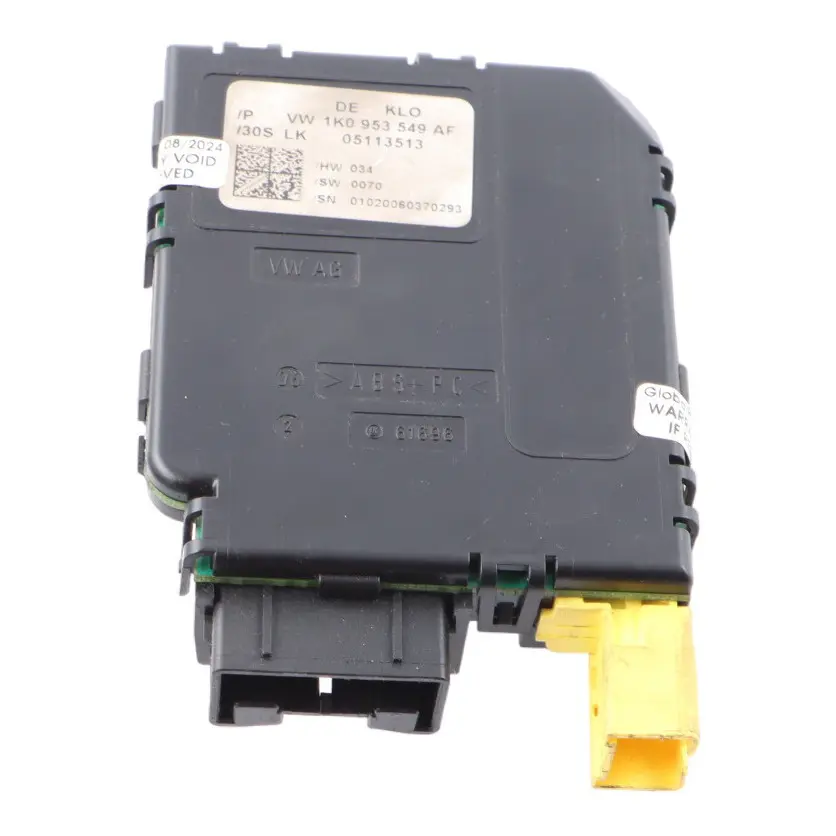 Steering Angle Steering Wheel Column Control Module ECU to VW TOURAN 1T with Part number 1K0953549AF VW TOURAN 1T Steering Angle Steering Wheel Column Control Module ECU - SKU 1K0953549AF - Part number 1K0953549AF